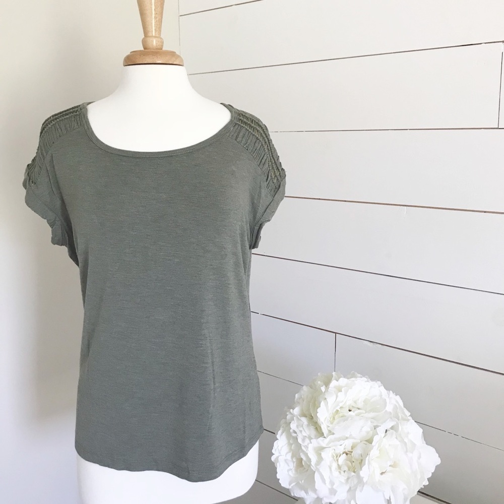 Rose + Olive • Beaded Tee